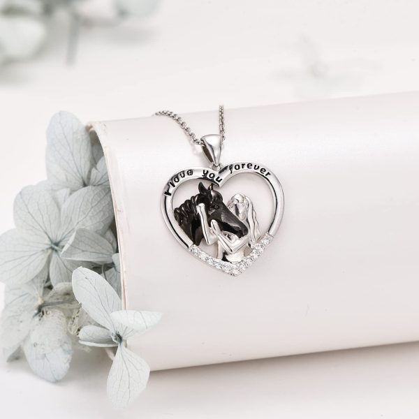 Horse Pendant Necklace for Women Sterling Silver Lucky Girls with Horse Birthday Christmas Jewelry Gifts - Image 6