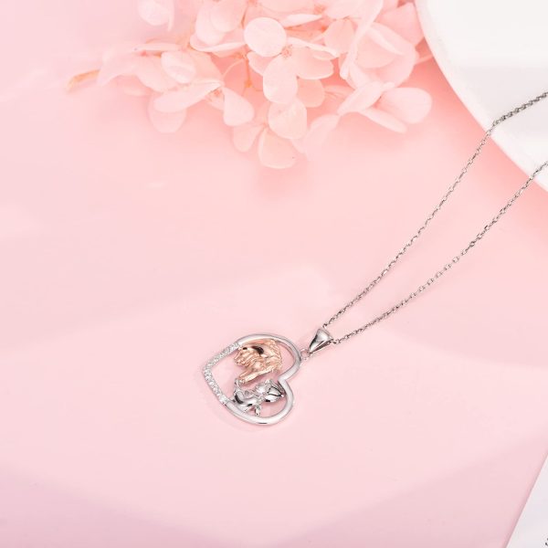 Horse Pendant Necklace for Women Sterling Silver Lucky Girls with Horse Birthday Christmas Jewelry Gifts - Image 5