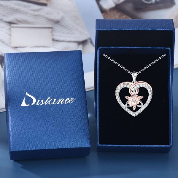 Celtic Necklace Sterling Silver Celtic Knot Necklace for Irish Viking Heart/Cross/Rose/Infinity/Trinity/Dara Knot Celtic Jewelry Memorial Gift - Image 6