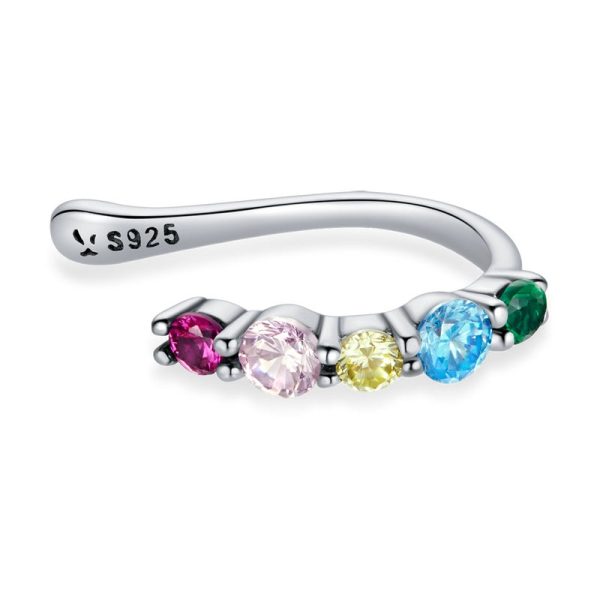 Gemstone Rainbow Ear Cuff